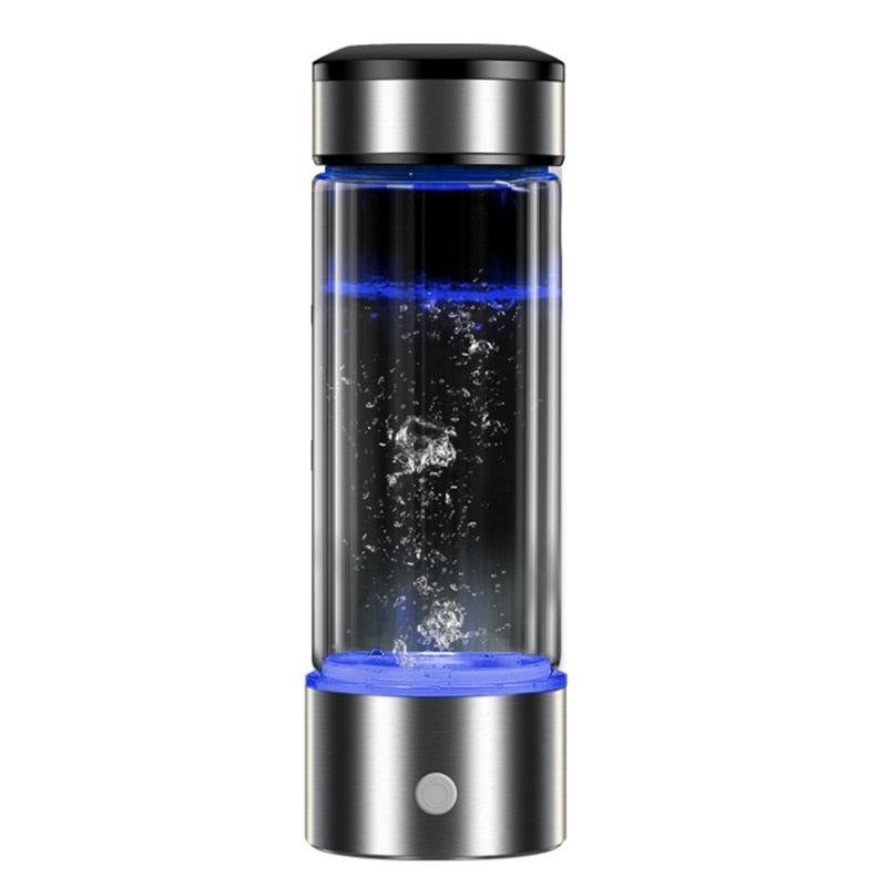 HydroGlow™ – Hydrogen-Enriched Water Bottle with Built-In Generator